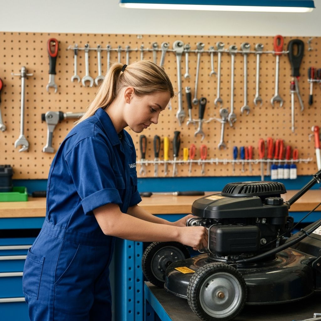 BIG BS Lawn Mower Repair workshop